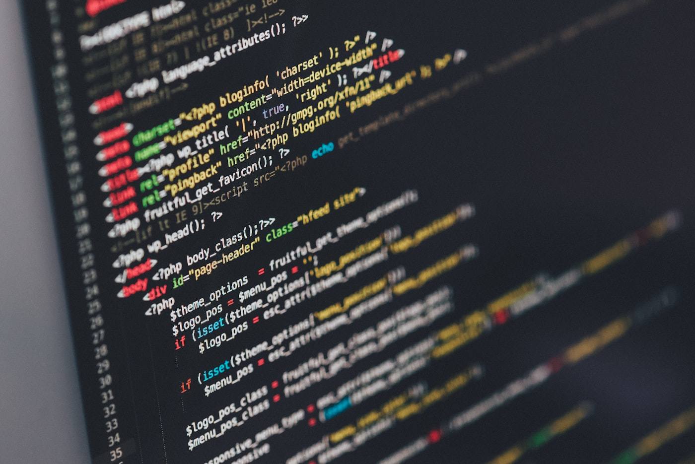 Website development — code on screen